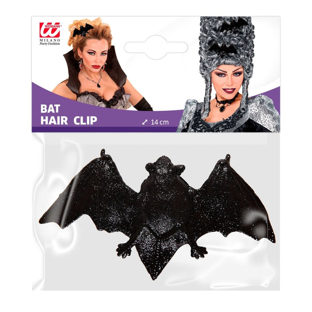 Vleermuis Haarclip Glitter van Widmann koop je bij Partywinkel