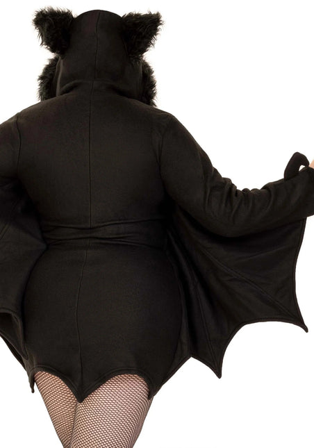 Vleermuis Jurk Zwart Dames Plus Size Leg Avenue van Leg Avenue koop je bij Partywinkel