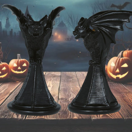 Vleermuis Kaarsenhouder 18cm van Fiestas Guirca koop je bij Partywinkel