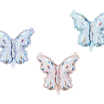 Vlinder Ballon 23cm 3st van Partydeco koop je bij Partywinkel