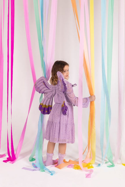 Vlinder Helium Ballon Paars Leeg 50cm van Partydeco koop je bij Partywinkel