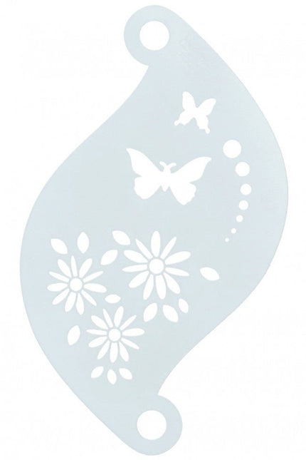 Vlinder Make Up Sjabloon Met Bloemen van Superstar koop je bij Partywinkel