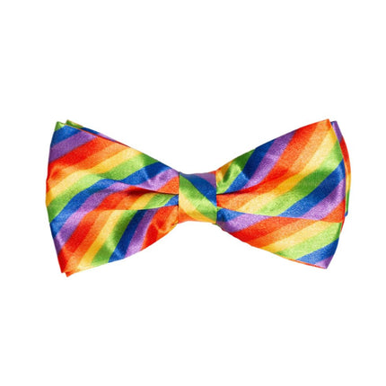 Vlinderstrik Regenboog - 6 Pack van Partychimp koop je bij Partywinkel