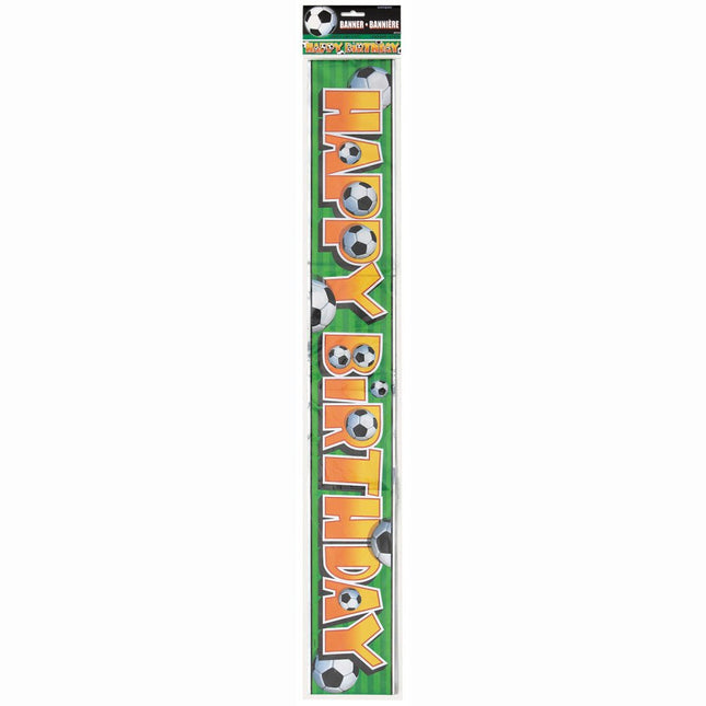 Voetbal Banner 3,65m van Unique koop je bij Partywinkel