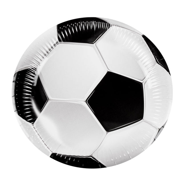 Voetbal Borden Papier 23cm 10st van Boland koop je bij Partywinkel