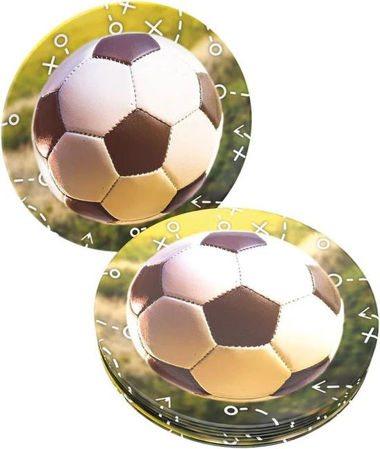 Voetbal Borden Realistich 23cm 8st van VDV Benefit koop je bij Partywinkel