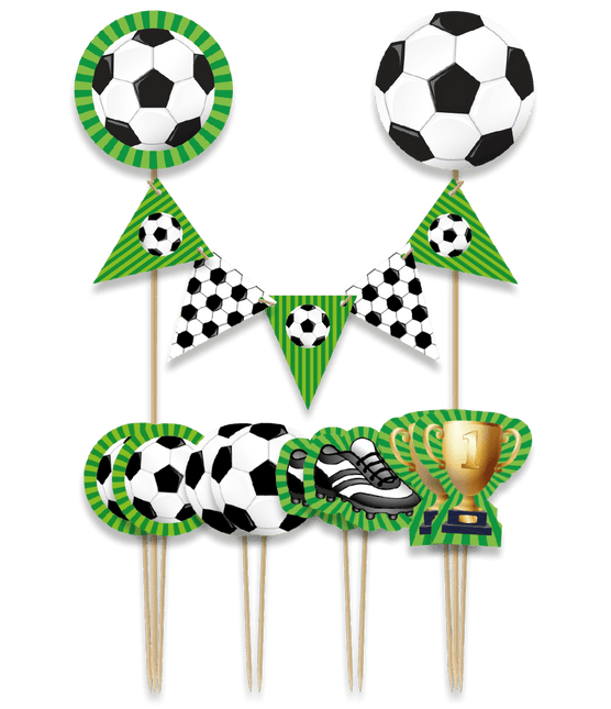 Voetbal Taarttopper 30cm van Paper Dreams koop je bij Partywinkel