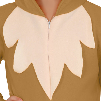 Vos Onesie Bruin Beige Kind van Fiestas Guirca koop je bij Partywinkel