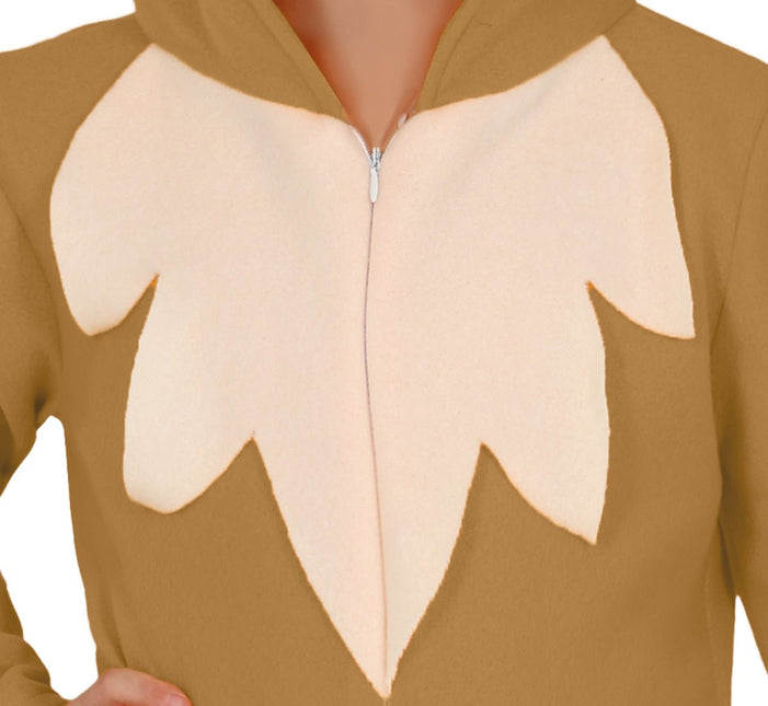 Vos Onesie Bruin Beige Kind van Fiestas Guirca koop je bij Partywinkel