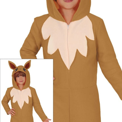 Vos Onesie Bruin Beige Kind van Fiestas Guirca koop je bij Partywinkel