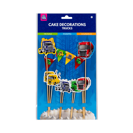 Vrachtwagens Taarttopper 30cm van Paper Dreams koop je bij Partywinkel