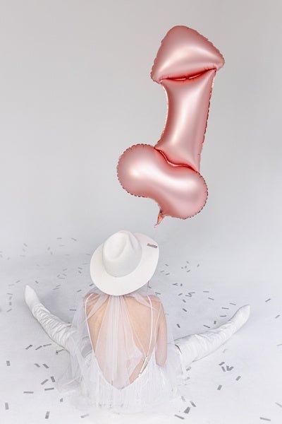 Vrijgezellenfeest Helium Ballon Piemel Leeg van Partydeco koop je bij Partywinkel