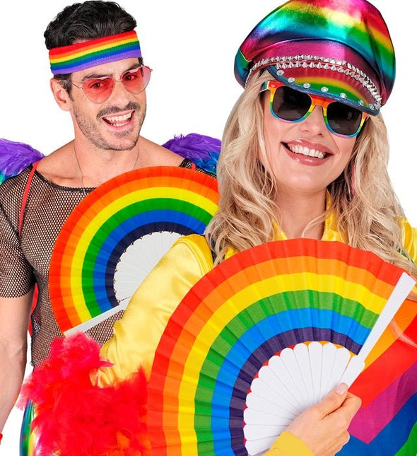 Waaier Regenboog van Widmann koop je bij Partywinkel