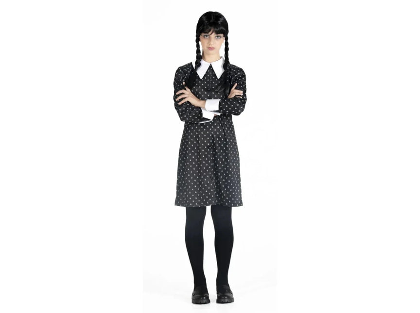 Wednesday Addams Kostuum Met Pruik Dames van Ciao International koop je bij Partywinkel