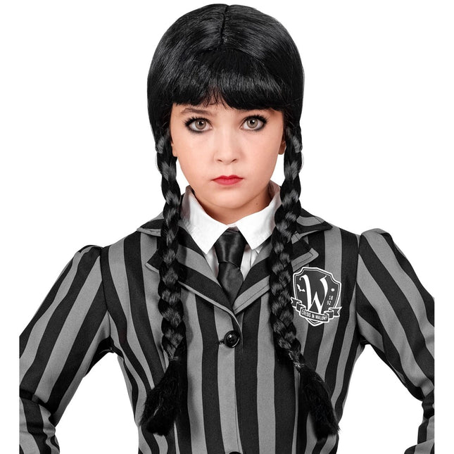 Wednesday Pruik Meisje van Widmann koop je bij Partywinkel