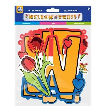 Welkom Thuis Letterslinger 3m van Paper Dreams koop je bij Partywinkel