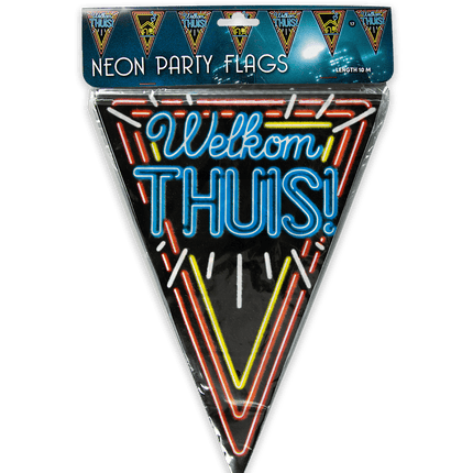 Welkom Thuis Slingers Neon 10m van Paper Dreams koop je bij Partywinkel