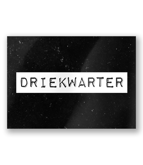 Wenskaart Driekwarter 15cm van Paper Dreams koop je bij Partywinkel