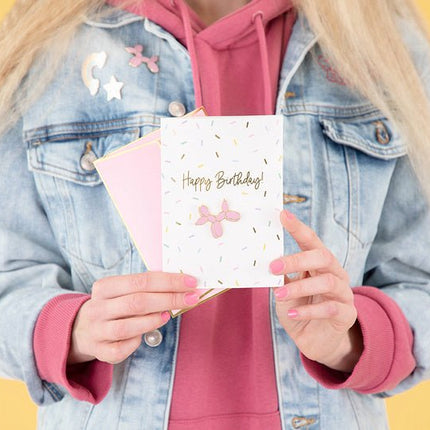 Wenskaart Happy Birthday Hond 14,8cm van Partydeco koop je bij Partywinkel