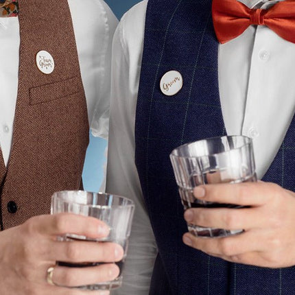 Wenskaart Team Groom 15cm van Partydeco koop je bij Partywinkel