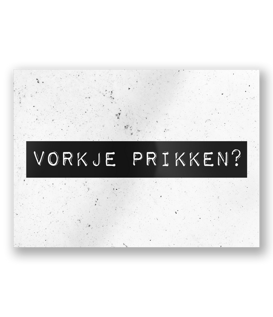 Wenskaart Vorkje Prik 15cm van Paper Dreams koop je bij Partywinkel