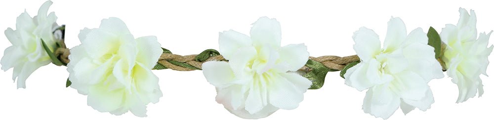 White flower crown van Fiestas Guirca koop je bij Partywinkel