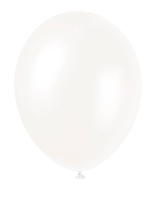 Witte Ballonnen 30cm 8st van Unique koop je bij Partywinkel