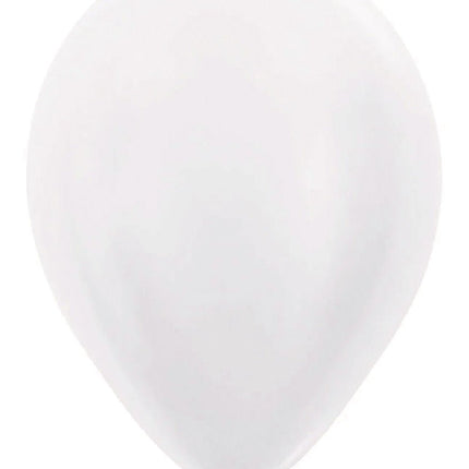 Witte Ballonnen Parelmoer 30cm 50st van Sempertex koop je bij Partywinkel