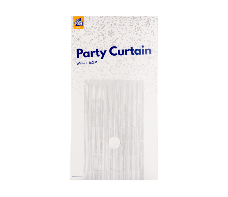 Witte Deurgordijn 2m van Paper Dreams koop je bij Partywinkel