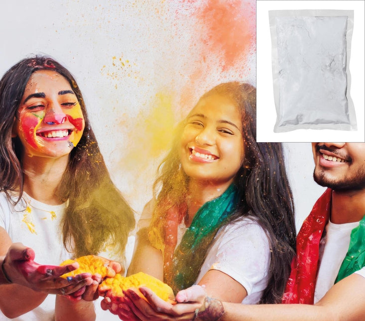 Witte Holi Poeder 200gr van Fiestas Guirca koop je bij Partywinkel