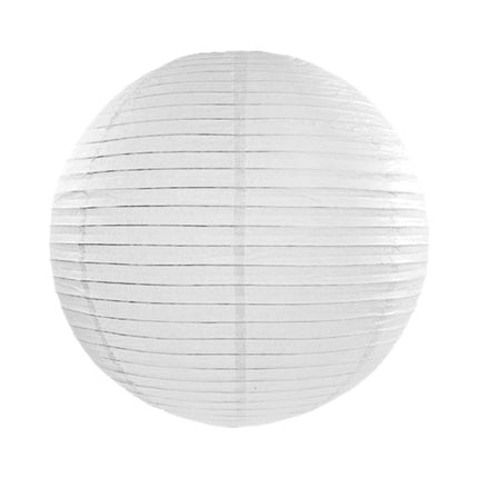 Witte Lampion Rond 45cm van Partydeco koop je bij Partywinkel