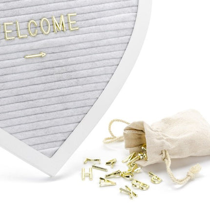 Witte Letterbord Hartje 31cm van Partydeco koop je bij Partywinkel