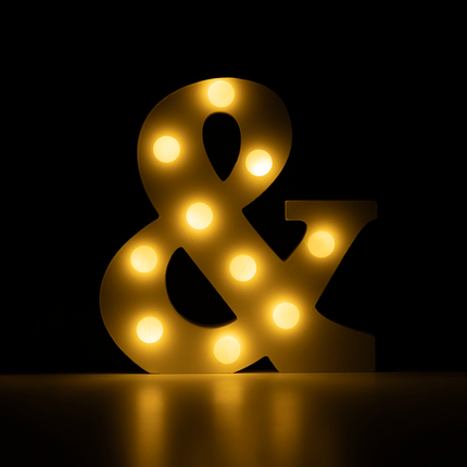 Witte Licht Letter & 16,5cm van Paper Dreams koop je bij Partywinkel