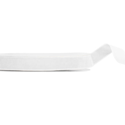 Witte Lint 15Mm Velours 10m van Partydeco koop je bij Partywinkel