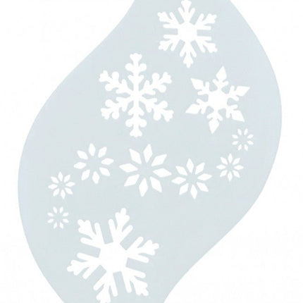 Witte Make Up Sjabloon Sneeuwlokjes van Superstar koop je bij Partywinkel