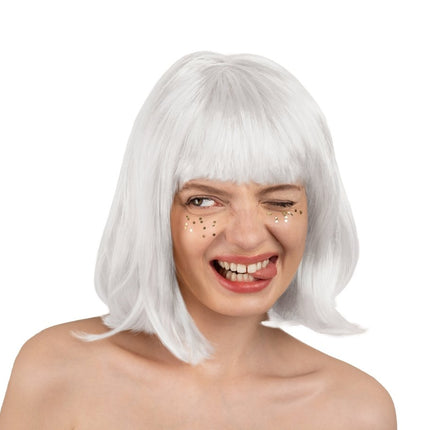 Witte Pruik Cleopatra van Partydeco koop je bij Partywinkel