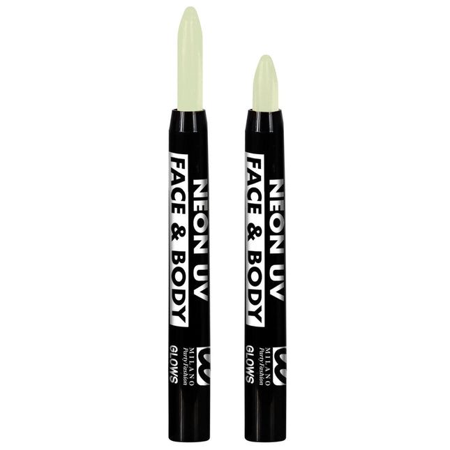 Witte Schmink Potlood Glow In The Dark 3,5ml van Widmann koop je bij Partywinkel