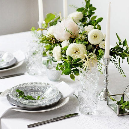 Witte Servetten Stof 35cm 25st van Partydeco koop je bij Partywinkel