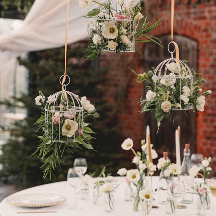 Witte Tafeldecoratie Vogelkooi 24cm van Partydeco koop je bij Partywinkel