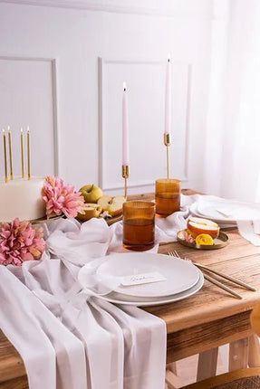 Witte Tafelloper 1,5m van Partydeco koop je bij Partywinkel