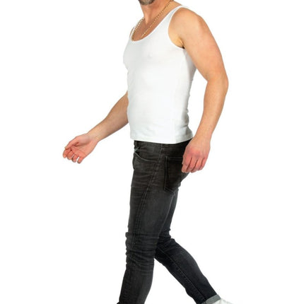 Witte Tanktop Heren van Wilbers & Wilbers koop je bij Partywinkel