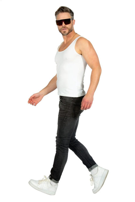 Witte Tanktop Heren van Wilbers & Wilbers koop je bij Partywinkel