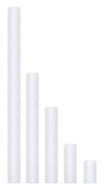Witte Tule Rol 8cm 20m van Partydeco koop je bij Partywinkel