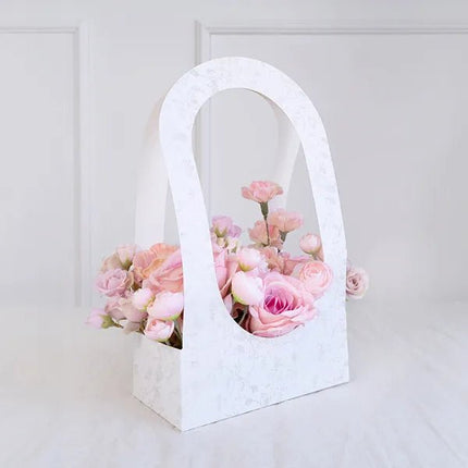 Witte Uitdeelbox Bloemenbak 38cm van Partydeco koop je bij Partywinkel