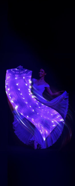 Witte Waaier Met Licht 1,5m van Fiestas Guirca koop je bij Partywinkel