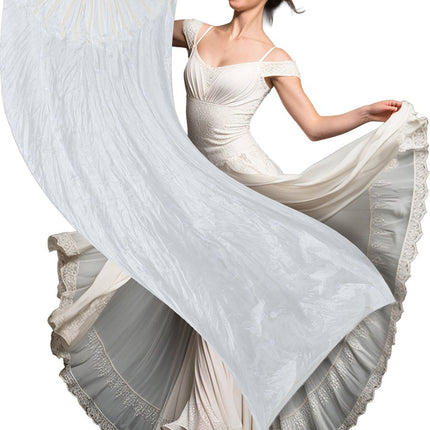 Witte Waaier Met Licht 1,5m van Fiestas Guirca koop je bij Partywinkel