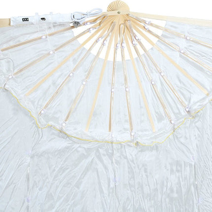 Witte Waaier Met Licht 1,5m van Fiestas Guirca koop je bij Partywinkel