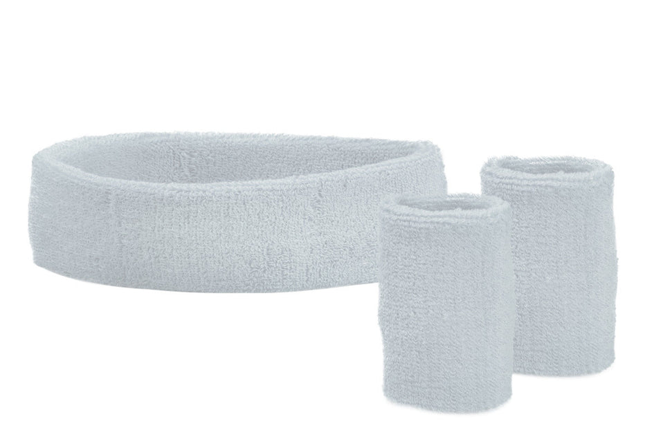 Witte Zweetbandjes Set van Wilbers & Wilbers koop je bij Partywinkel