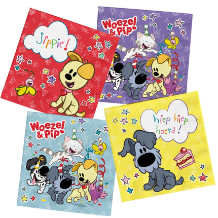 Woezel En Pip Servetten 33cm 20st van Folat koop je bij Partywinkel