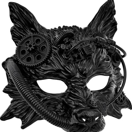 Wolf Masker Zwart van Widmann koop je bij Partywinkel